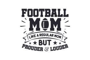 Football Mom Graphic Design Asset for Sports and Crafts