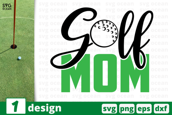 Golf Mom SVG Graphic for Crafts and Marketing