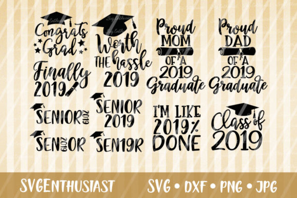 Graduation 2019 Bundle for Crafts and Graphics