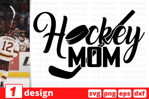 Hockey Mom Graphics for Crafts and Local Branding