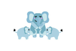 Mom 2 Baby Elephans Embroidery Design Review