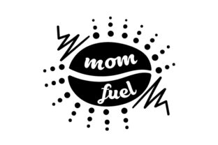 Mom Fuel Coffee Crafts Design Asset Review